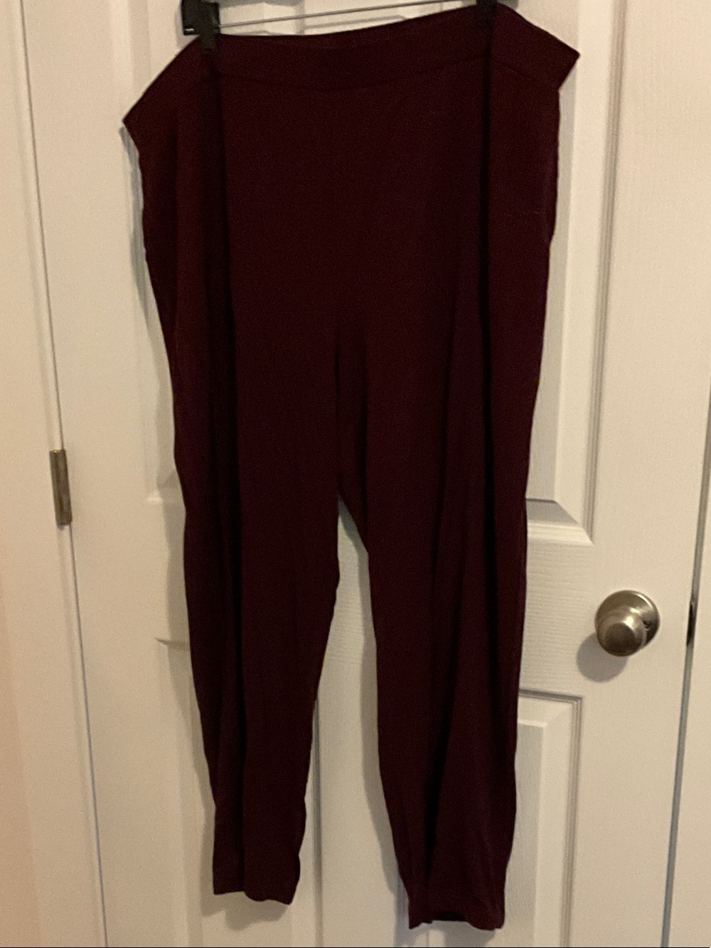 Susan Graver Wine Stretch Ponte Leggings